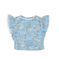 The New Society Peony Powder Blue Print Baby Blouse