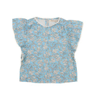 The New Society Peony Powder Blue Print Melina Blouse