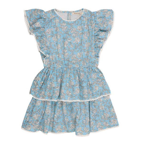 The New Society Peony Powder Blue Print Melina Dress
