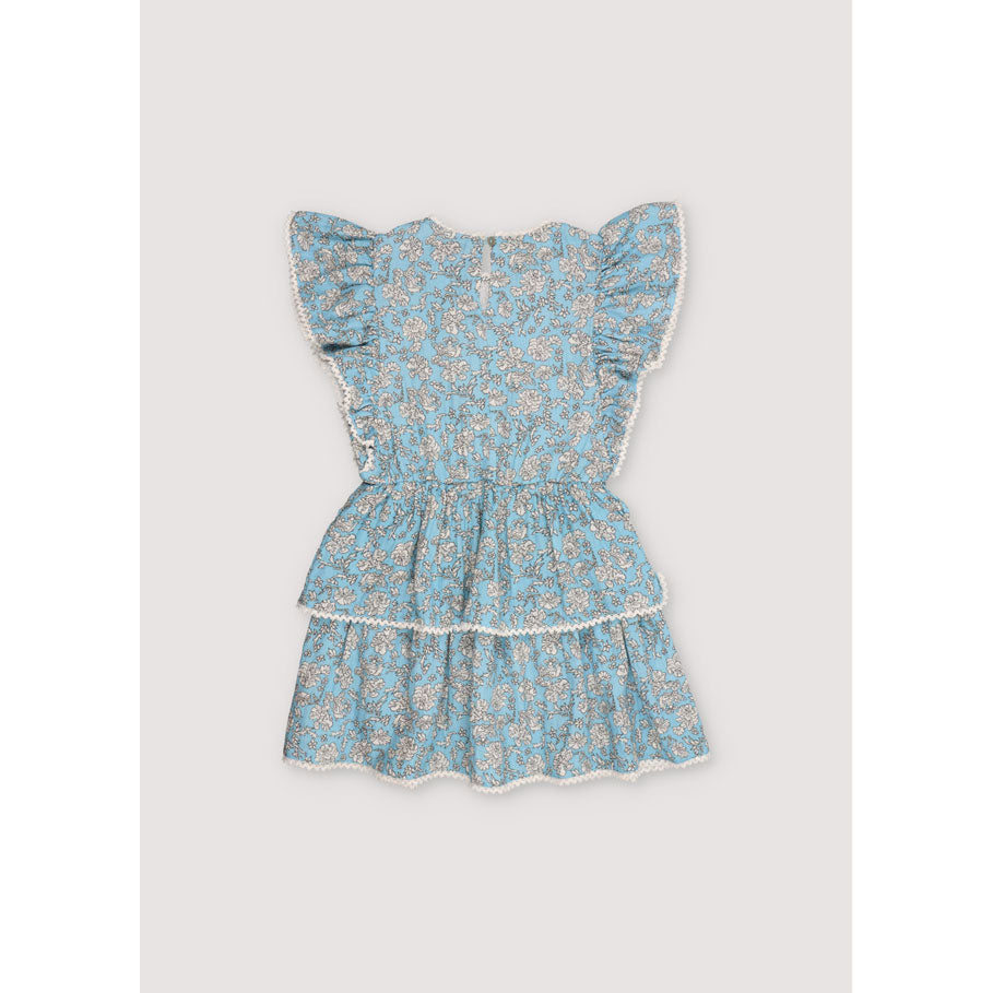 The New Society Peony Powder Blue Print Melina Dress