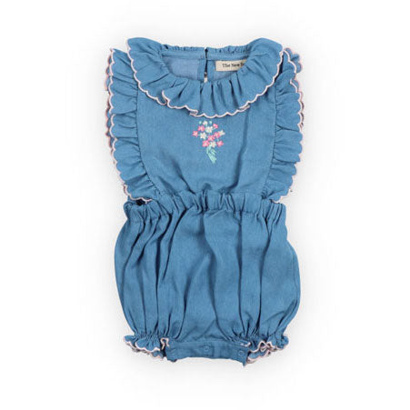 The New Society  Light Blue Chambre Menta Romper