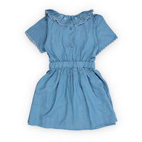The New Society  Light Blue Chambre Menta Dress