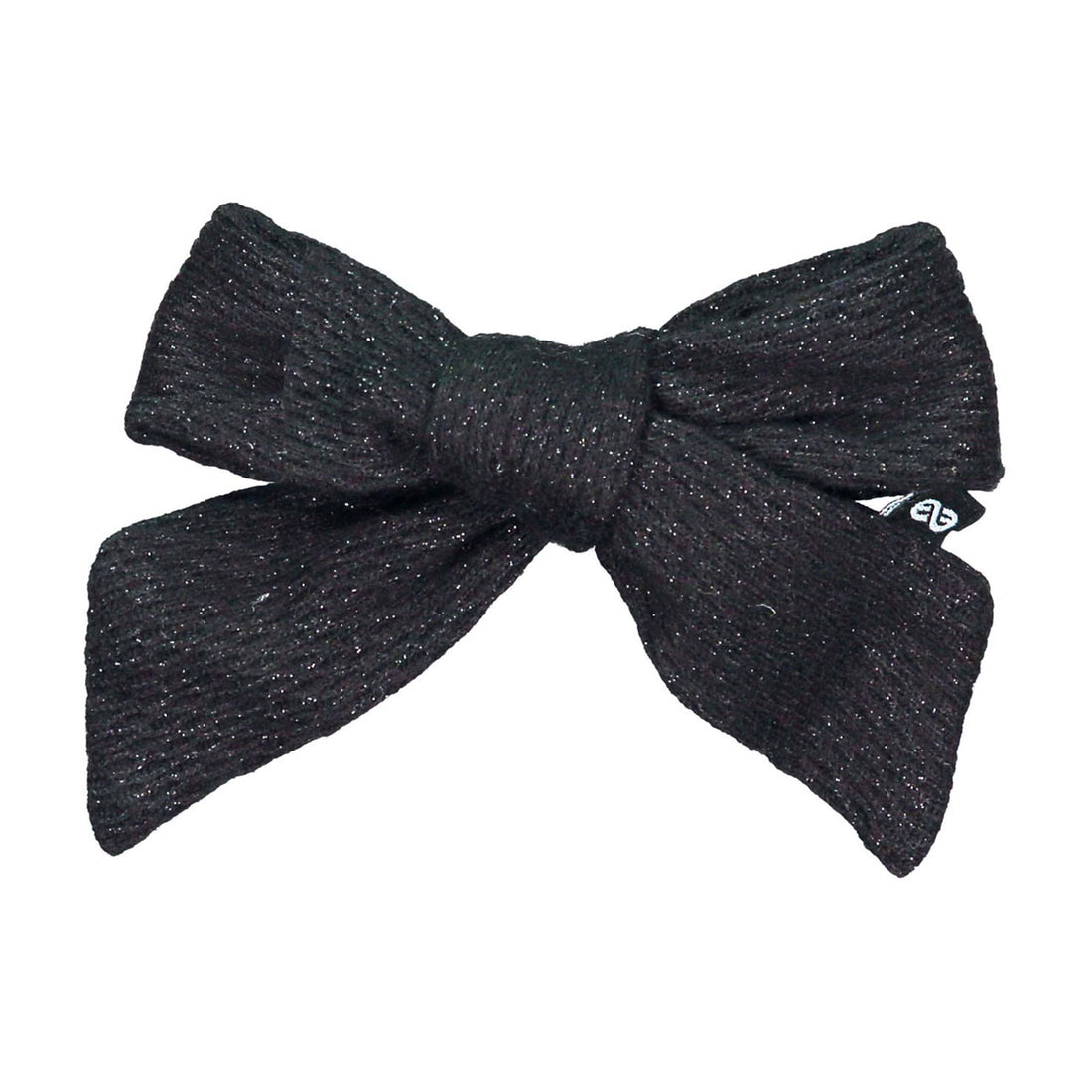 Knot Hairbands  Black Metallic Bow Clip