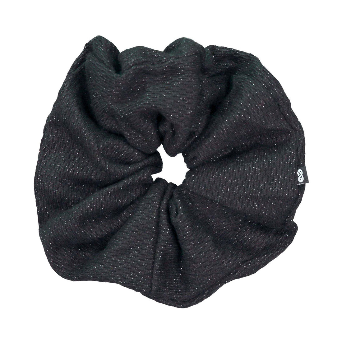 Knot Hairbands  Black Metallic Scrunchie