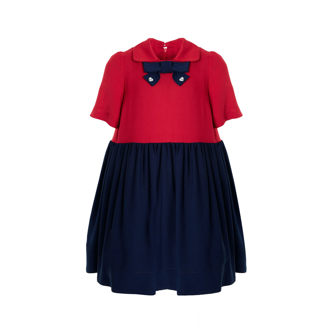 Mimisol Navy Biocolor Twill Dress
