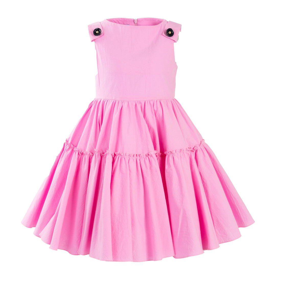 Mimisol Pink Button Embellished Dress
