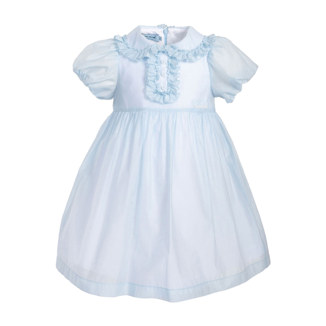Mimisol Light Blue Cotton Organza Dress