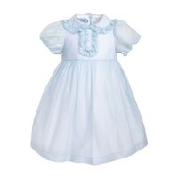 Mimisol Light Blue Cotton Organza Dress