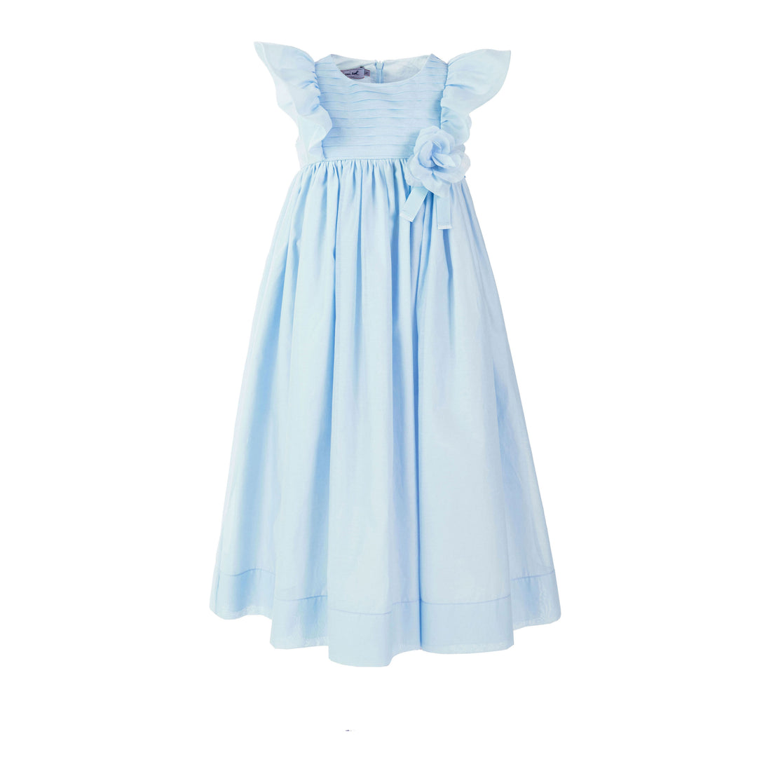 Mimisol Light Blue Cotton Organza Dress