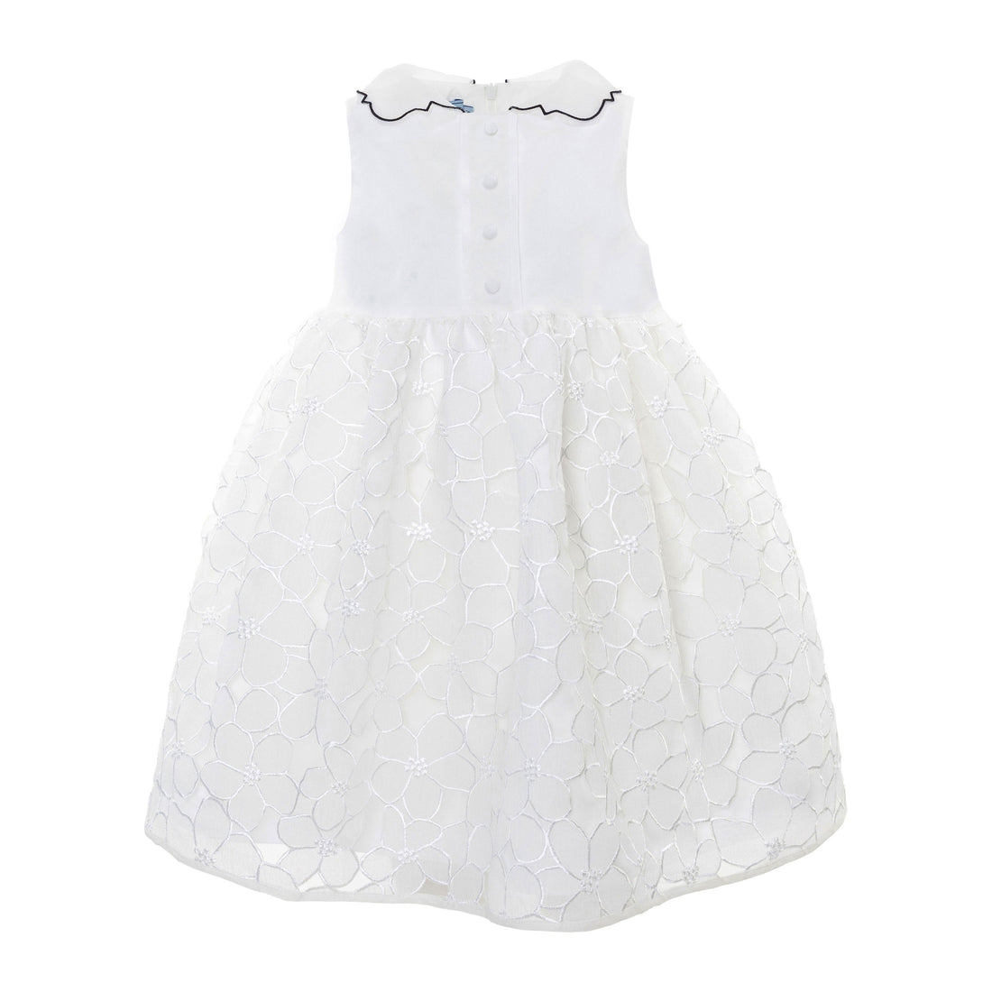 Mimisol Cream Floral Organza Dress