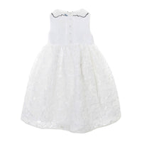 Mimisol Cream Floral Organza Dress