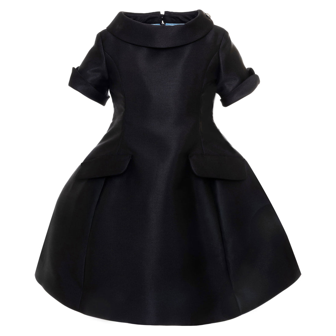 Mimisol Black Embellished Mikado Dress