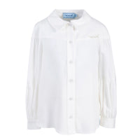 Mimisol Cream Twill Blouse