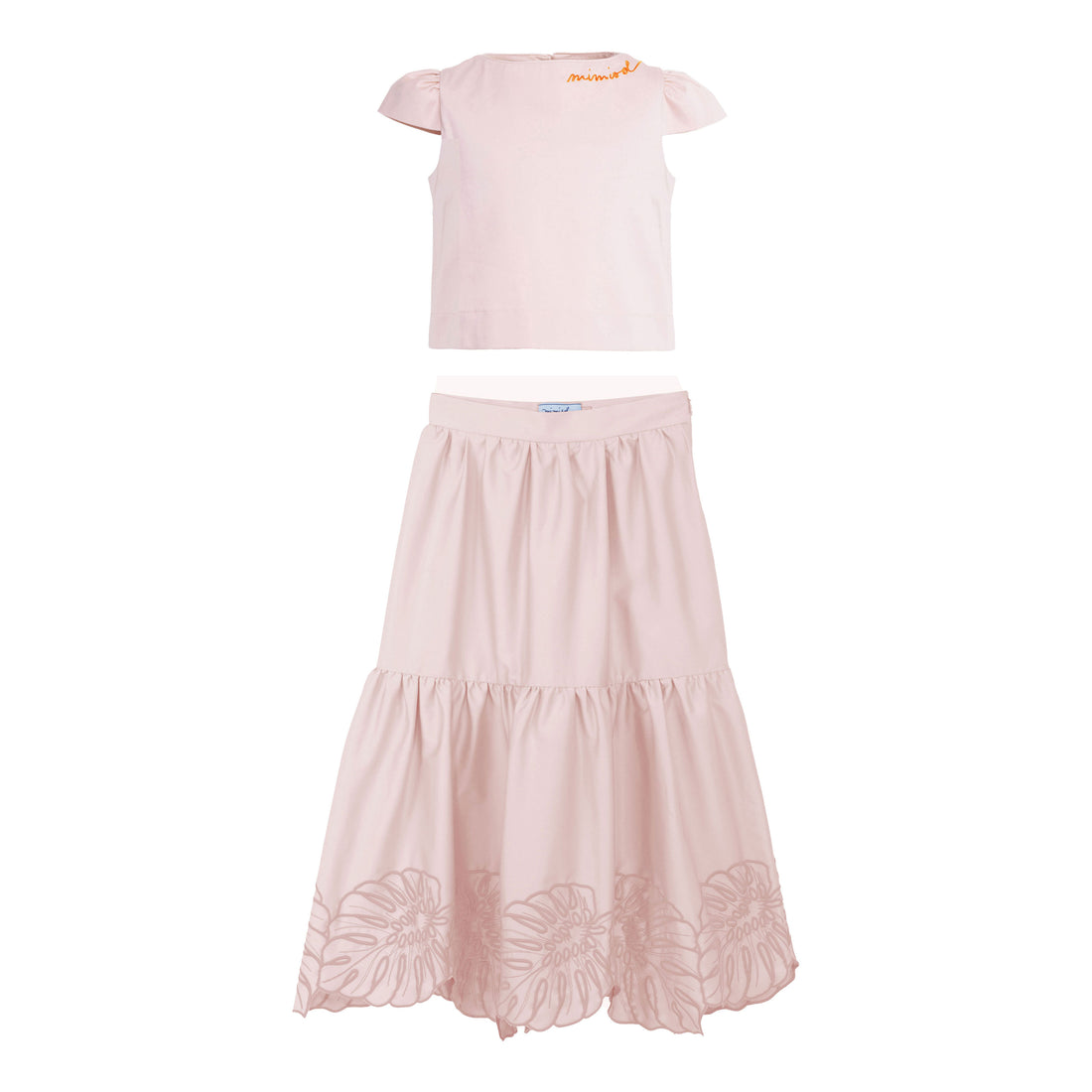 Mimisol Pink Embroidered Top Set