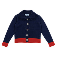 Mimisol Dark Blue Red Cardigan