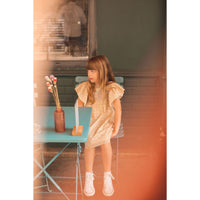 Louis Louise Beige Veil Romantic Flower Mickaela Dress