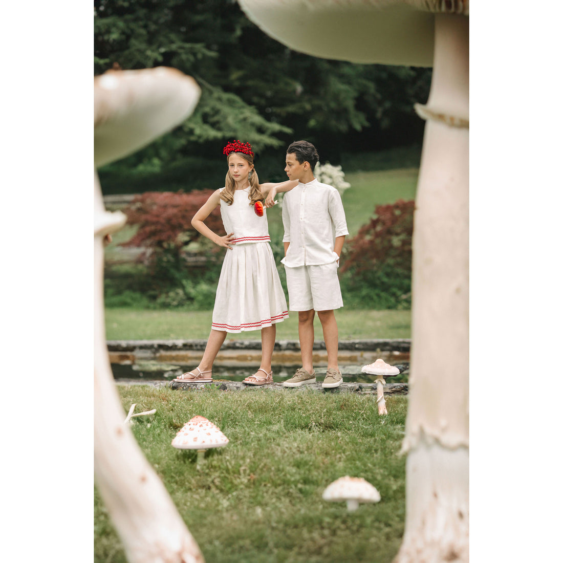 Atelier Parsmei Buttercream Sleeveless Crop Top