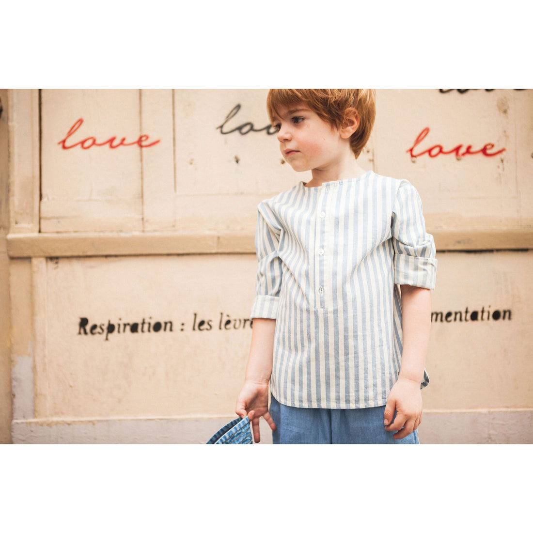 Louis Louise Off White Big Stripe Oncle Shirt