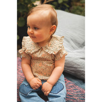 Louis Louise Beige Romantic Flower Indie Baby Tunic