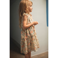 Louis Louise Pink Lurex Vintage Flower Goa Dress