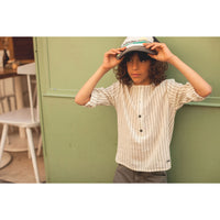 Louis Louise Cream Stripe Oncle Shirt