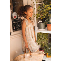 Louis Louise Beige Veil Romantic Flower Suza Dress