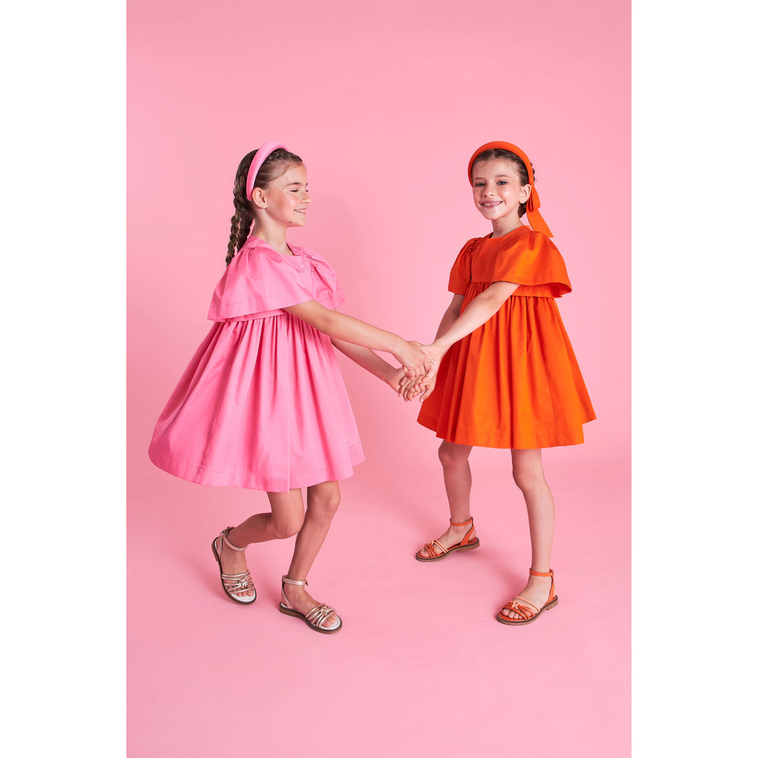 Mimisol Fuchsia Logo Embroidere Dress