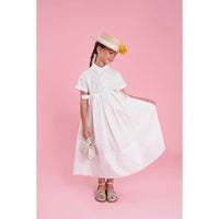 Mimisol Cream Sangallo  Maxi Dress