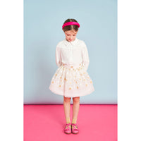 Mimisol Cream Twill Blouse