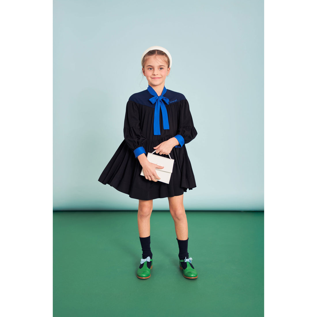 Mimisol Black Colorblock Dress