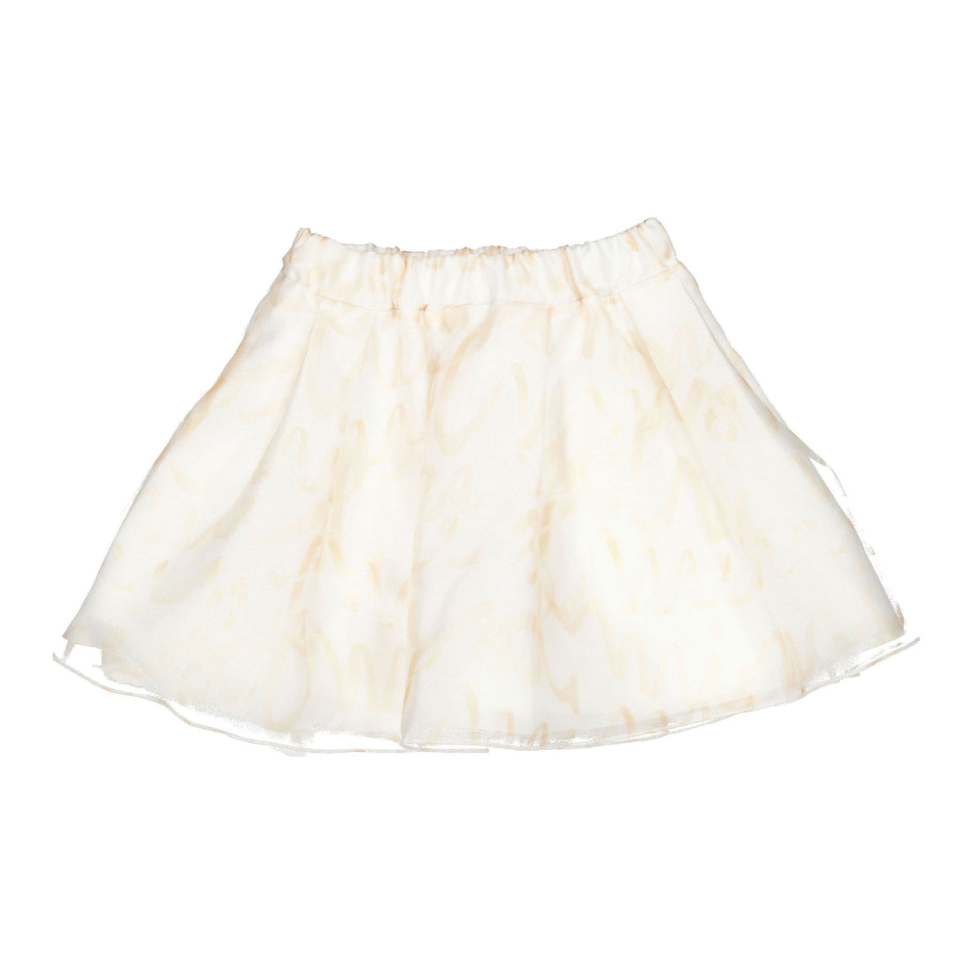 Mimisol Salmon Logo Organza Skirt