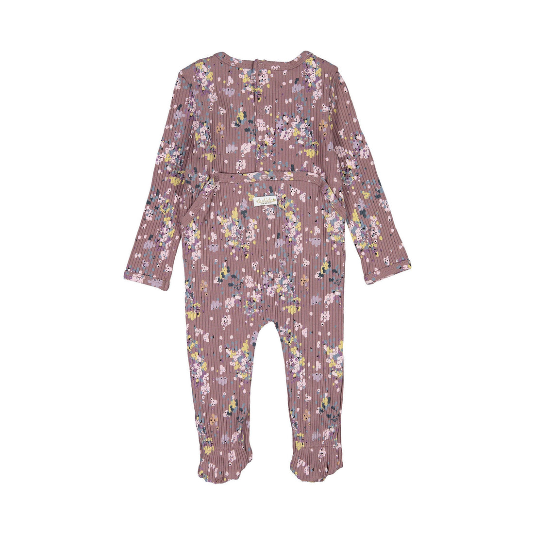 Ladida Layette Mink Clustered Floral Footie