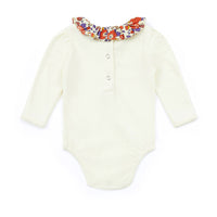 Bonton Cream Liberty Ruffle Collar Body