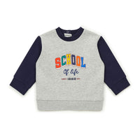 Bonton Grey School Baby Sweatshirt