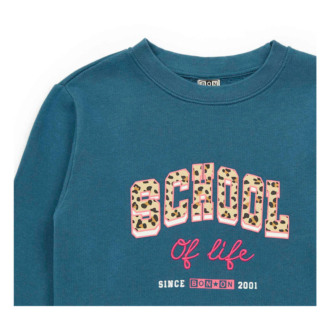 Bonton Curious Blue School Sweatshirt