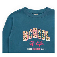 Bonton Curious Blue School Sweatshirt