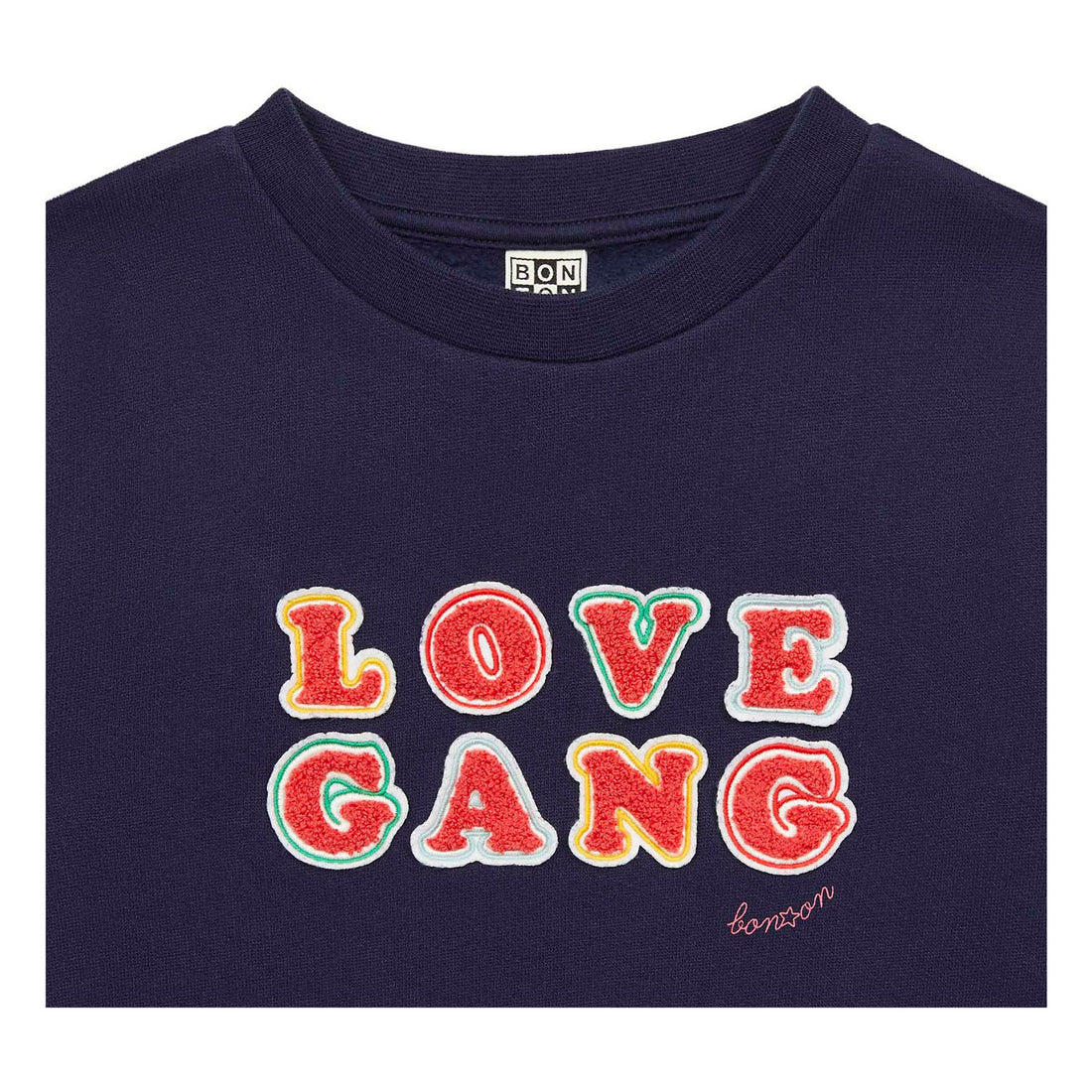 Bonton Navy Love Gang Sweatshirt