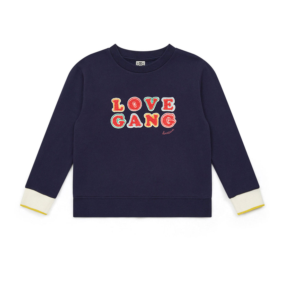 Bonton Navy Love Gang Sweatshirt