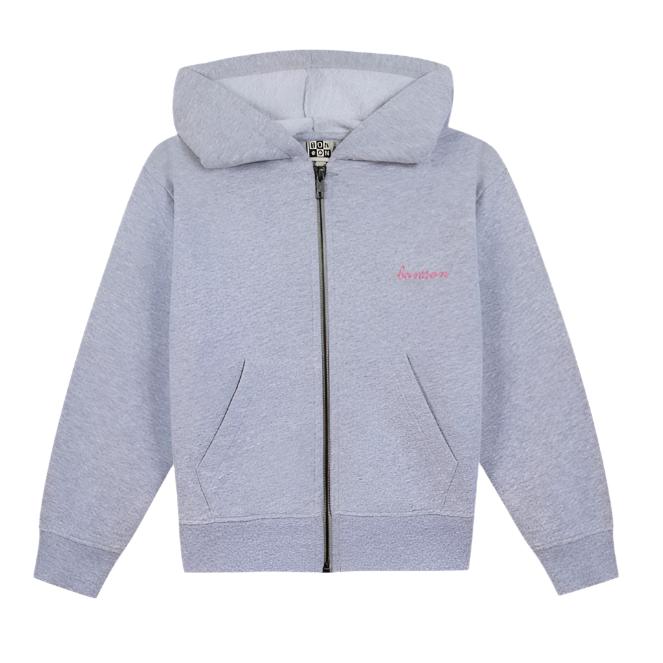 Bonton Gray Sweat Saxo Zip Up Sweater