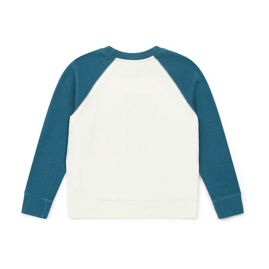 Bonton Curious Blue Logo Sweatshirt