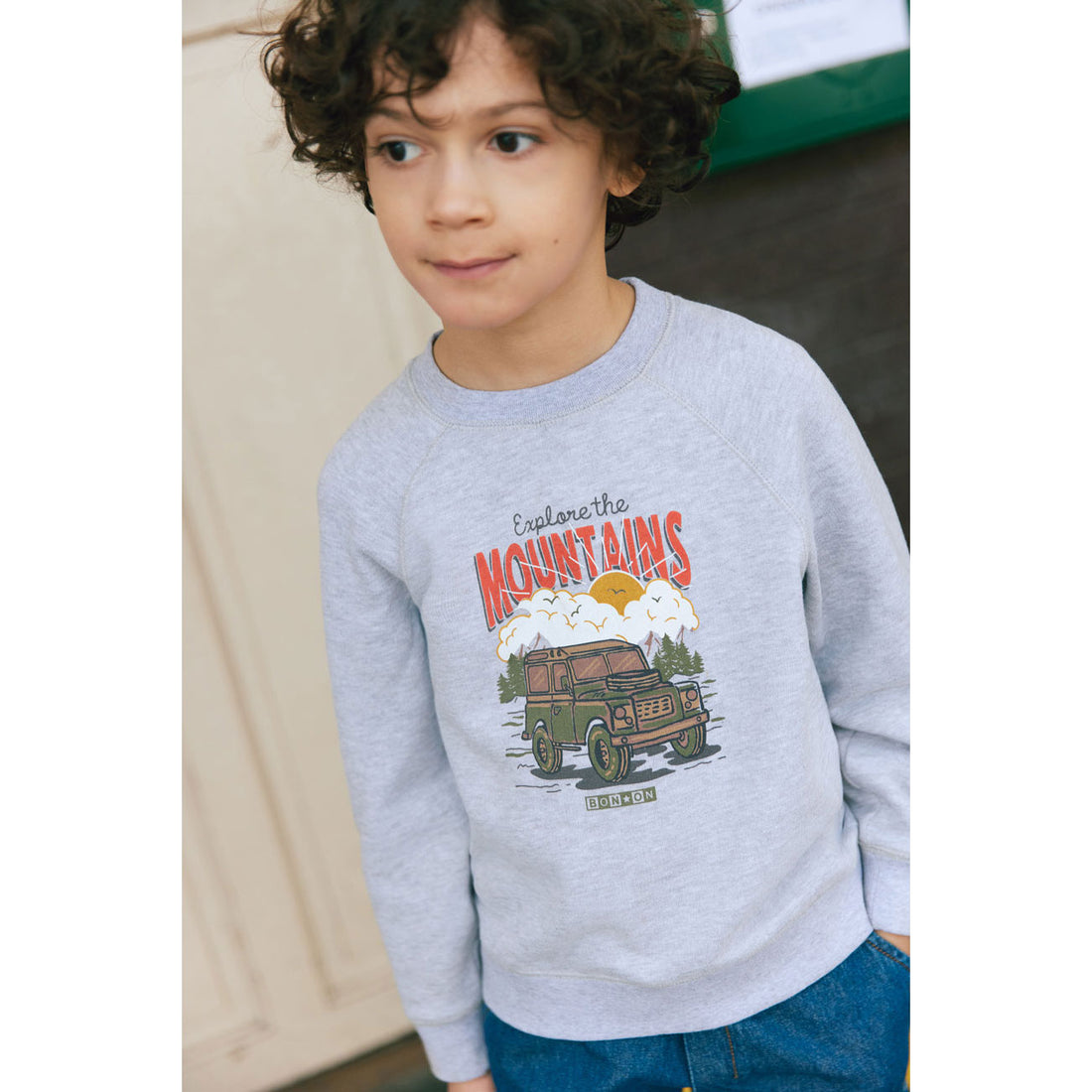 Bonton Gray Sweat Sandy Pullover