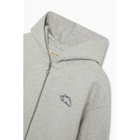 The New Society Light Grey Melange Mochi Hoodie