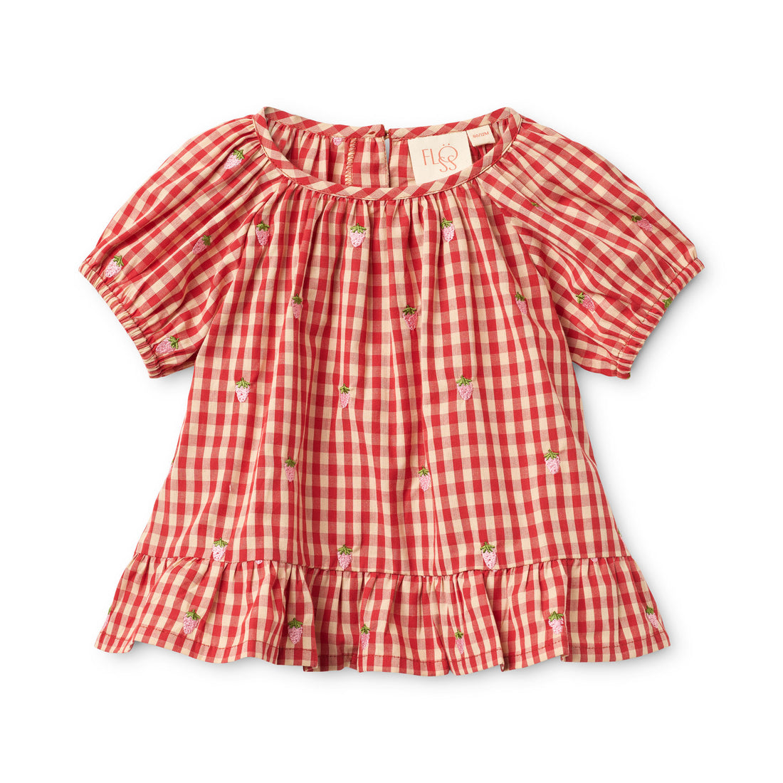 Floss Berry Gingham Molly Pineberry Blouse