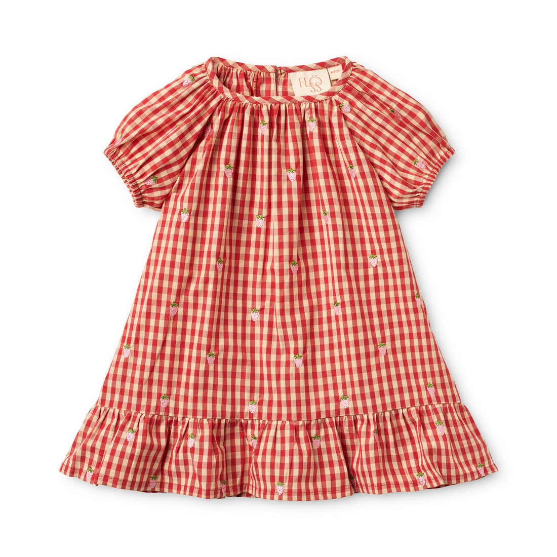 Floss  Berry Gingham Molly Pineberry Dress