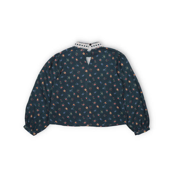 The New Society Navy Mini Blossom Moon Blouse