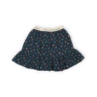 The New Society Navy Mini Blossom Moon Skirt