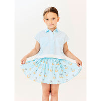 Morley Sky Tulip Skirt