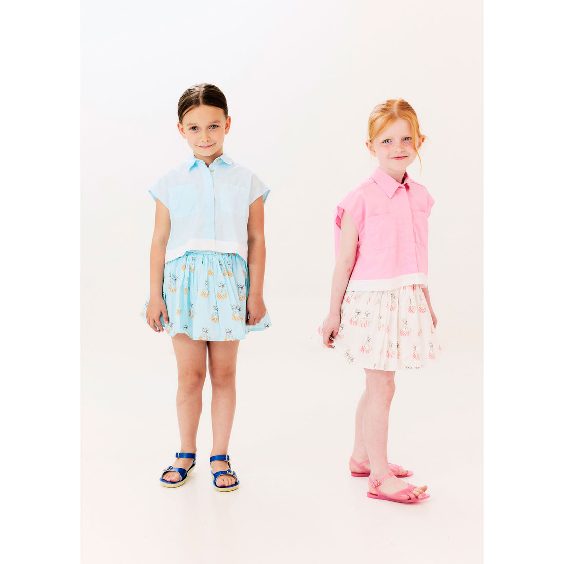 Morley Sky Tulip Skirt