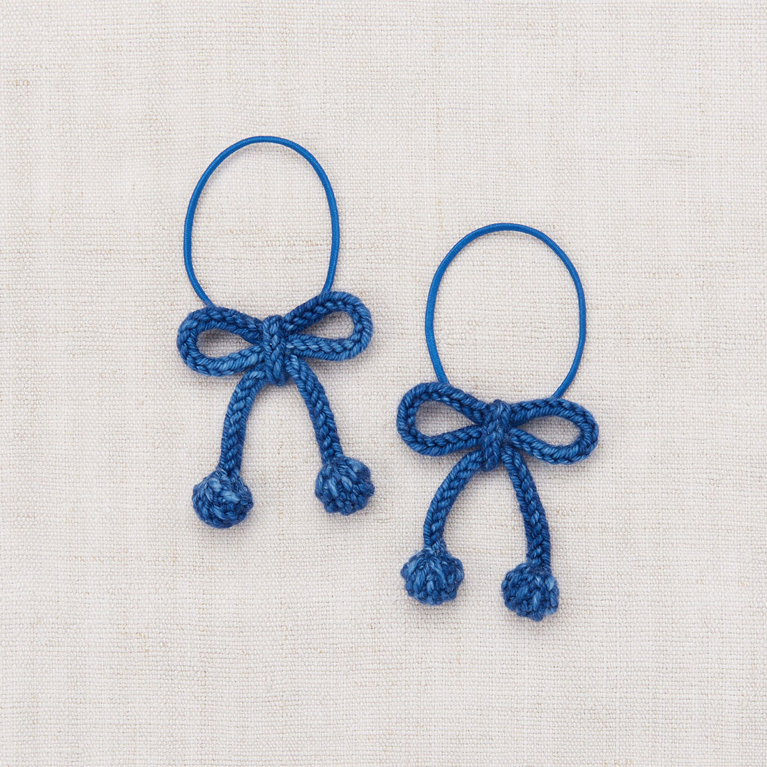 Misha and Puff Popcorn Bow Elastic Set - Blueberry