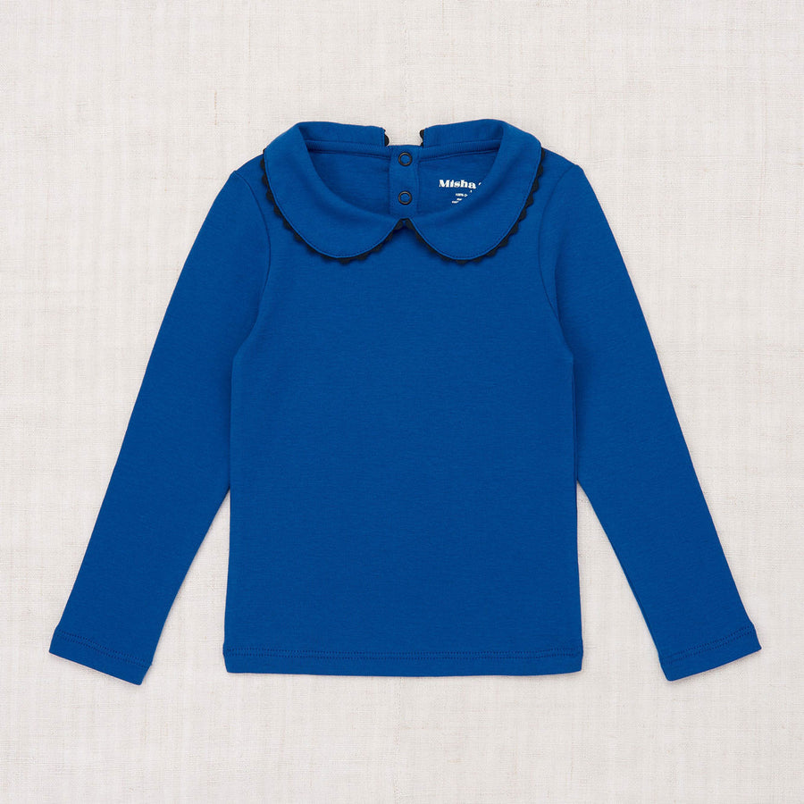 Misha and Puff Peter Pan Top - Blueberry